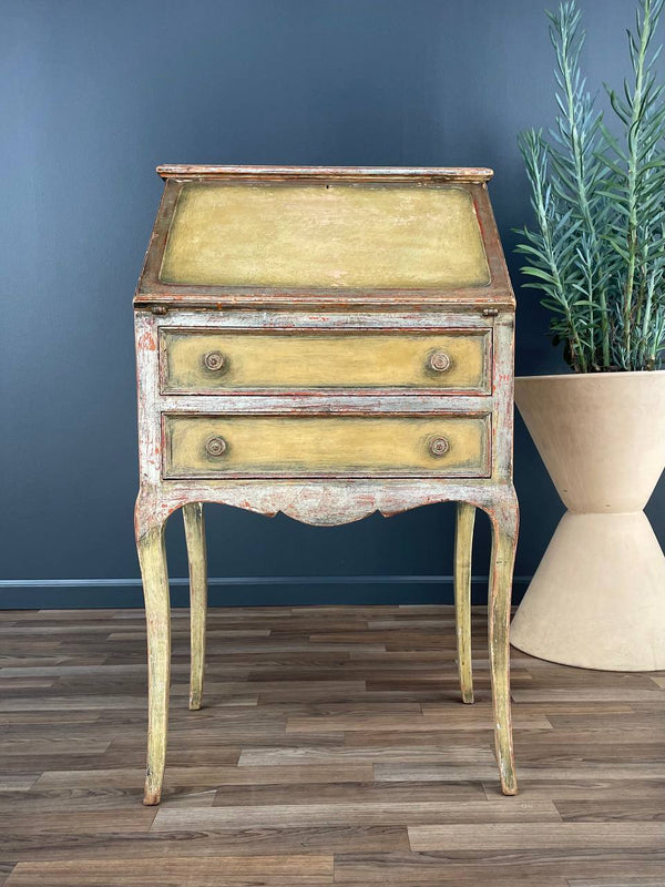 Vintage Italian Painted Drop-Leaf Desk, c.1950’s