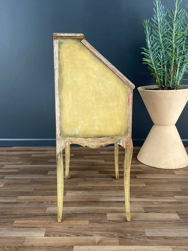 Vintage Italian Painted Drop-Leaf Desk, c.1950’s