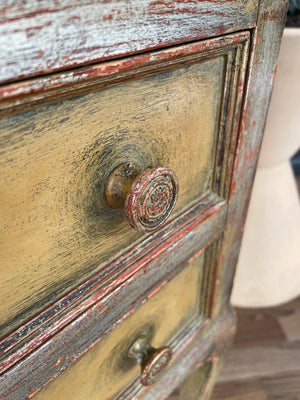 Vintage Italian Painted Drop-Leaf Desk, c.1950’s