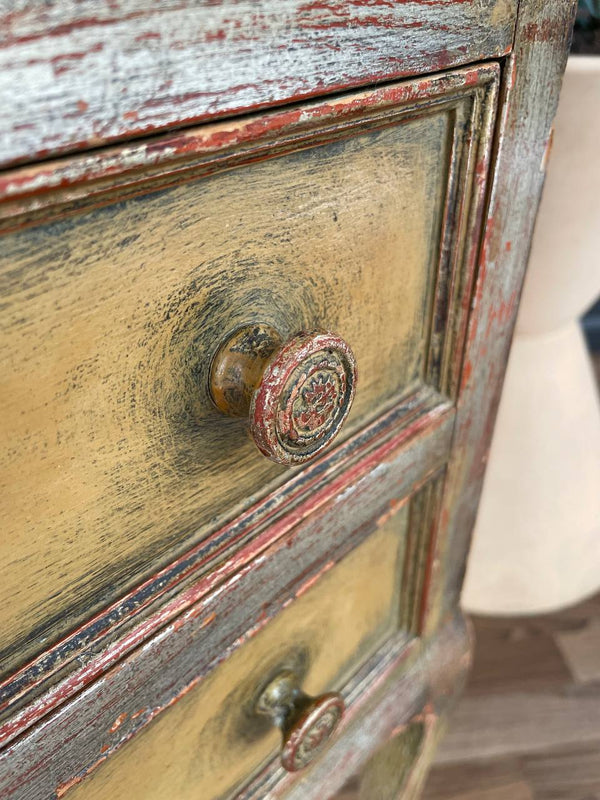 Vintage Italian Painted Drop-Leaf Desk, c.1950’s