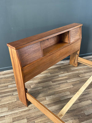 Mid-Century Modern Walnut Full-Size Bed Frame, c.1960’s