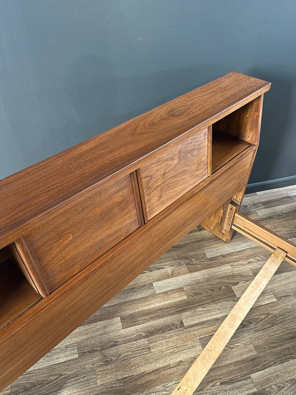 Mid-Century Modern Walnut Full-Size Bed Frame, c.1960’s
