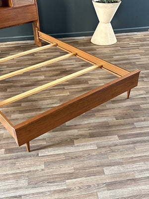 Mid-Century Modern Walnut Full-Size Bed Frame, c.1960’s