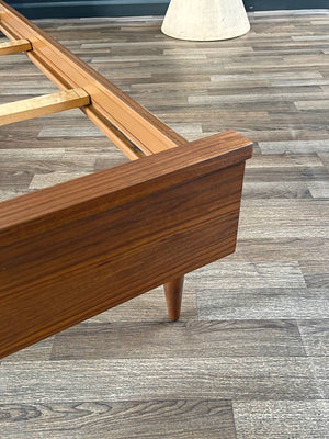 Mid-Century Modern Walnut Full-Size Bed Frame, c.1960’s
