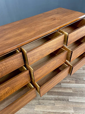 Mid-Century Modern 9-Drawer Walnut Dresser, c.1960’s