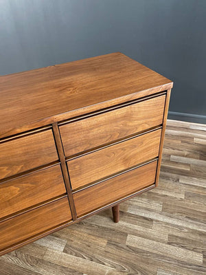 Mid-Century Modern 9-Drawer Walnut Dresser, c.1960’s