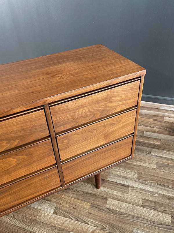 Mid-Century Modern 9-Drawer Walnut Dresser, c.1960’s