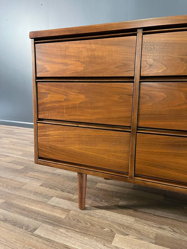 Mid-Century Modern 9-Drawer Walnut Dresser, c.1960’s