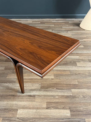 Mid-Century Modern Sculpted Walnut Coffee Table, c.1960’s