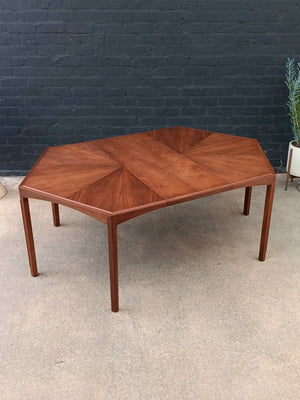 Expanding Mid-Century Modern Walnut Dining Table by John Kapel, c.1960’s