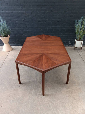 Expanding Mid-Century Modern Walnut Dining Table by John Kapel, c.1960’s