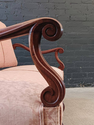 Antique French Louis XIV Style Carved Sofa, c.1930’s