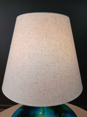 Mid-Century Modern Blue Glazed Ceramic Table Lamp, c.1960’s
