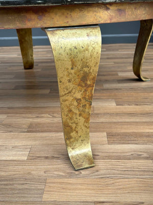 Arturo Pani Painted Onyx & Brass Coffee Table for Guy Muller, c.1970’s