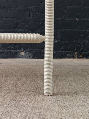 Vintage Rattan Wicker Planter Stand with Metal Liner, c.1960’s