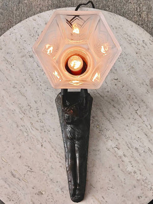 Art Deco Figural Table Lamp, signed Chandler, c.1930’s