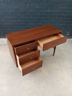 Mid-Century Modern Walnut Writing Desk by Harmony House, c.1960’s
