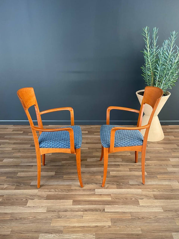 Set of 4 Vintage Italian Cherry Wood Dining Chairs by Antonio Sibau, c.1970’s