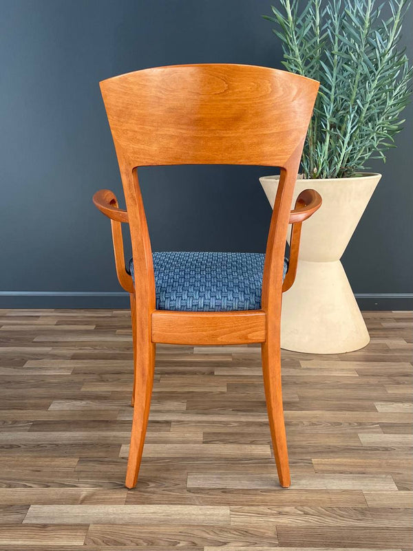 Set of 4 Vintage Italian Cherry Wood Dining Chairs by Antonio Sibau, c.1970’s