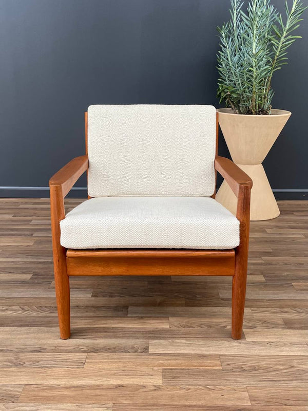 Vintage Danish Modern Sculpted Teak Lounge Chair, c.1960’s