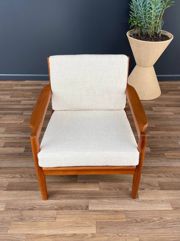 Vintage Danish Modern Sculpted Teak Lounge Chair, c.1960’s