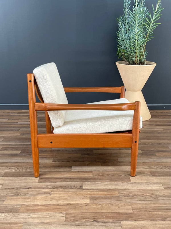 Vintage Danish Modern Sculpted Teak Lounge Chair, c.1960’s