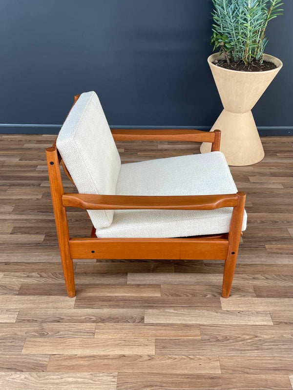 Vintage Danish Modern Sculpted Teak Lounge Chair, c.1960’s