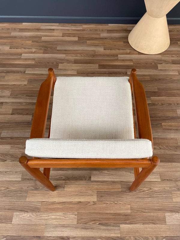 Vintage Danish Modern Sculpted Teak Lounge Chair, c.1960’s