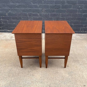 Pair of Vintage Mid-Century Modern Walnut Night Stands by Morris of CA, c.1960’s