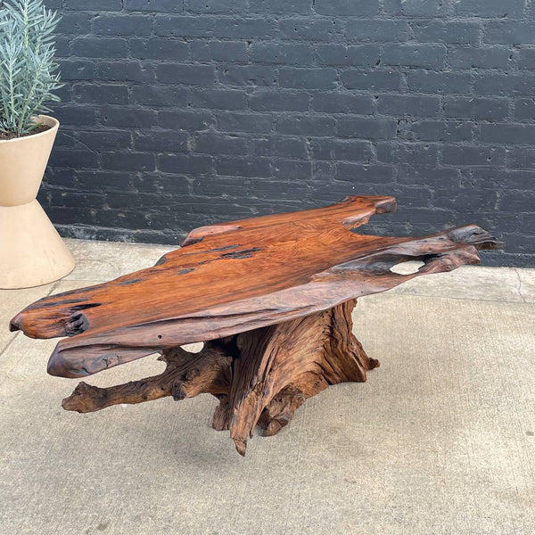 Vintage Mid-Century Modern Live Edge Coffee Table, c.1980’s