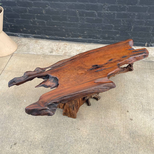 Vintage Mid-Century Modern Live Edge Coffee Table, c.1980’s