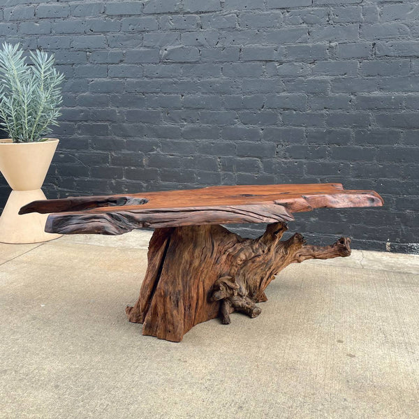 Vintage Mid-Century Modern Live Edge Coffee Table, c.1980’s