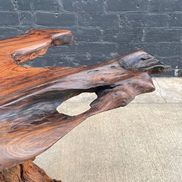 Vintage Mid-Century Modern Live Edge Coffee Table, c.1980’s