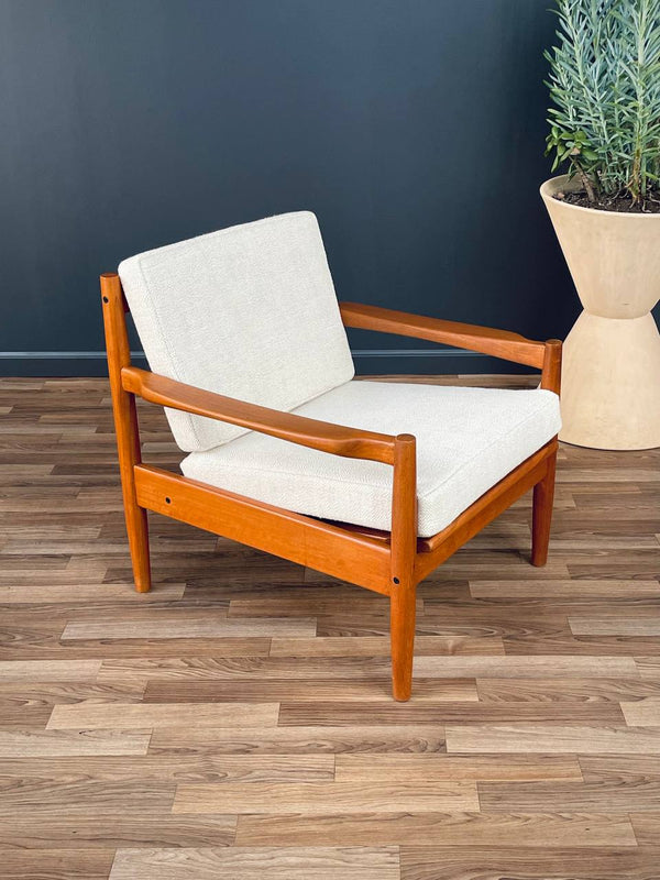 Vintage Danish Modern Sculpted Teak Lounge Chair, c.1960’s