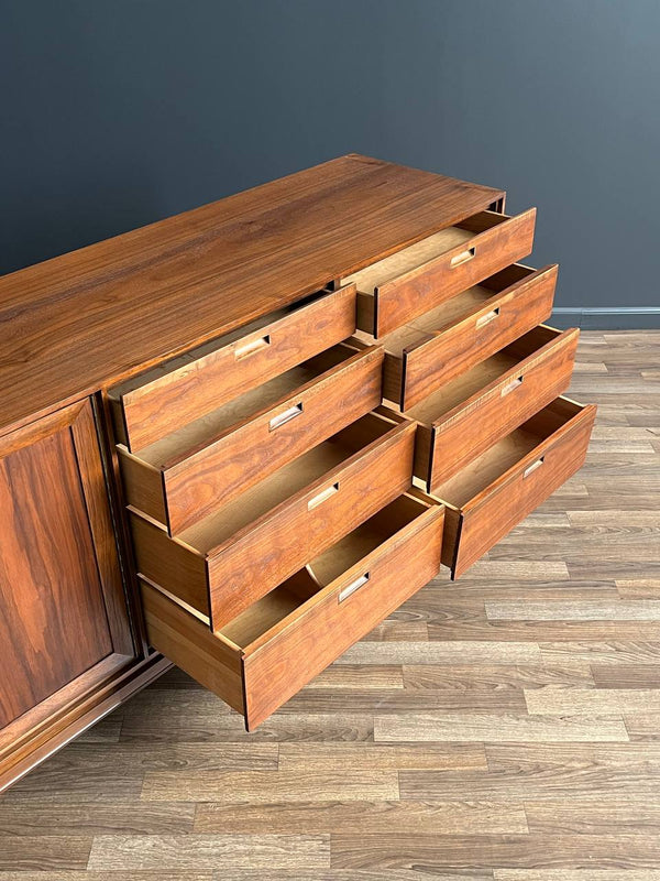 Mid-Century Modern 11-Drawer Walnut Dresser, c.1960’s