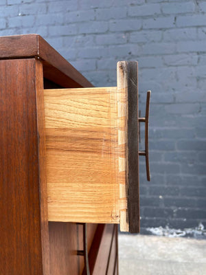 Mid-Century Modern Walnut Highboy Dresser, c.1960’s