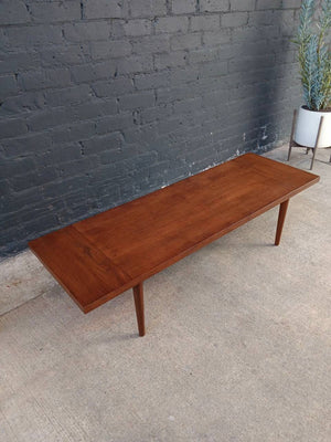 Mid-Century Modern Minimalist Walnut Coffee Table, c.1960’s