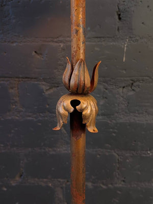 Vintage Art Deco Style Floor Lamp with Tiffany Style Shade, c.1930’s