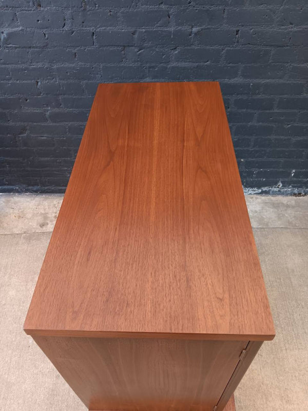 Mid-Century Modern Walnut & Burl Wood Highboy Dresser, c.1960’s