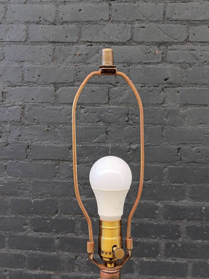 Pair of Italian Baroque Patinated Brass Table Lamps, c.1960’s