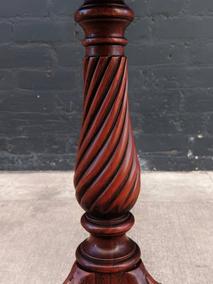 Pair of Federal Style Mahogany Tripod End Tables, c.1950’s