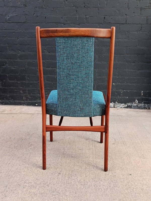 Set of 4 Mid-Century Modern Sculpted Walnut Dining Chairs, c.1960’s