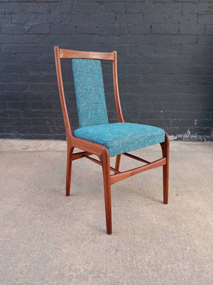 Set of 4 Mid-Century Modern Sculpted Walnut Dining Chairs, c.1960’s