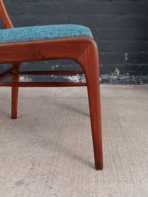 Set of 4 Mid-Century Modern Sculpted Walnut Dining Chairs, c.1960’s