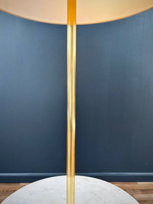 Mid-Century Modern Floor Lamp w/ Marble Side Table, c.1960’s