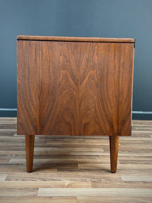 Mid-Century Modern Walnut Credenza with Records / Magazine Case, c.1960’s