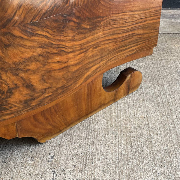 Antique Art Deco Sideboard Credenza with Black Marble Top, c.1930’s