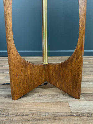 Mid-Century Modern Floor Lamp w/ Marble Side Table, c.1960’s