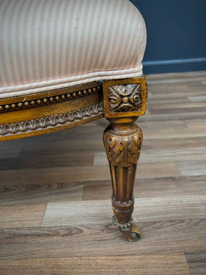French Antique Neoclassical Style Slipper Chair, c.1930’s