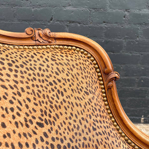 Pair of French Louis XVI Carved Walnut Armchairs, c.1940’s